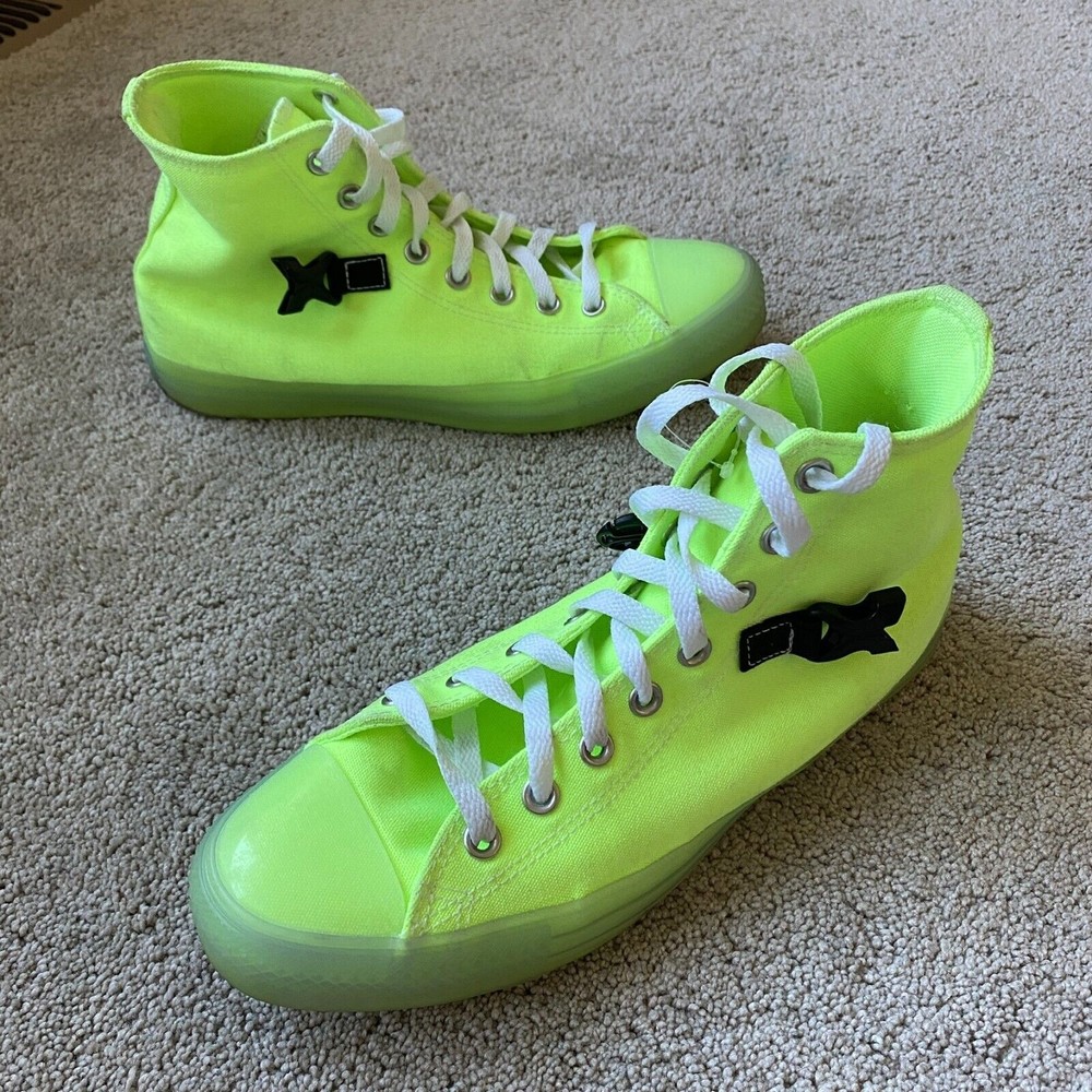 Converse Men's Sz 9 Neon Jelly Buckle Up High Top Chuck Taylor All Stars Sneaker - Picture 4 of 10